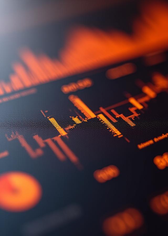 Abstract representation of market data and art